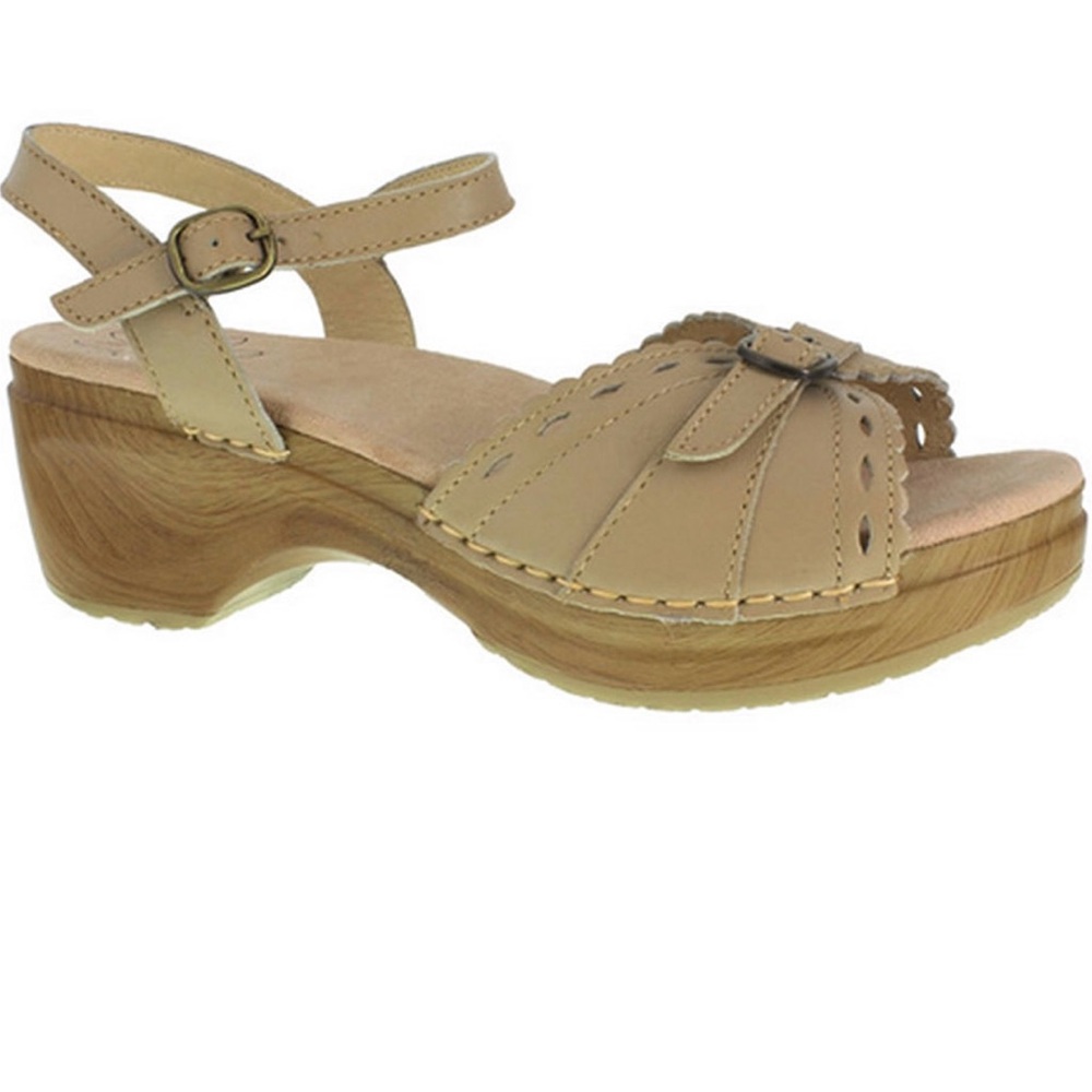 Sanita Women's Dawn Beige Sandals Clogs size 41 10.5-11 
NEW